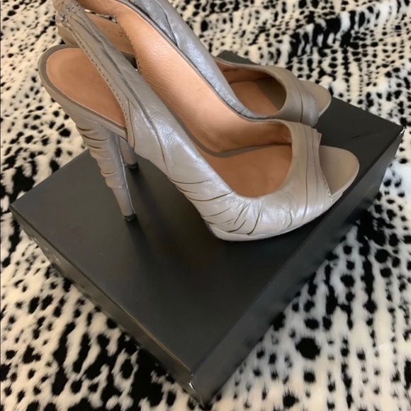 L.A.M.B. Ethel sling back peep toe shoe - Picture 5 of 6